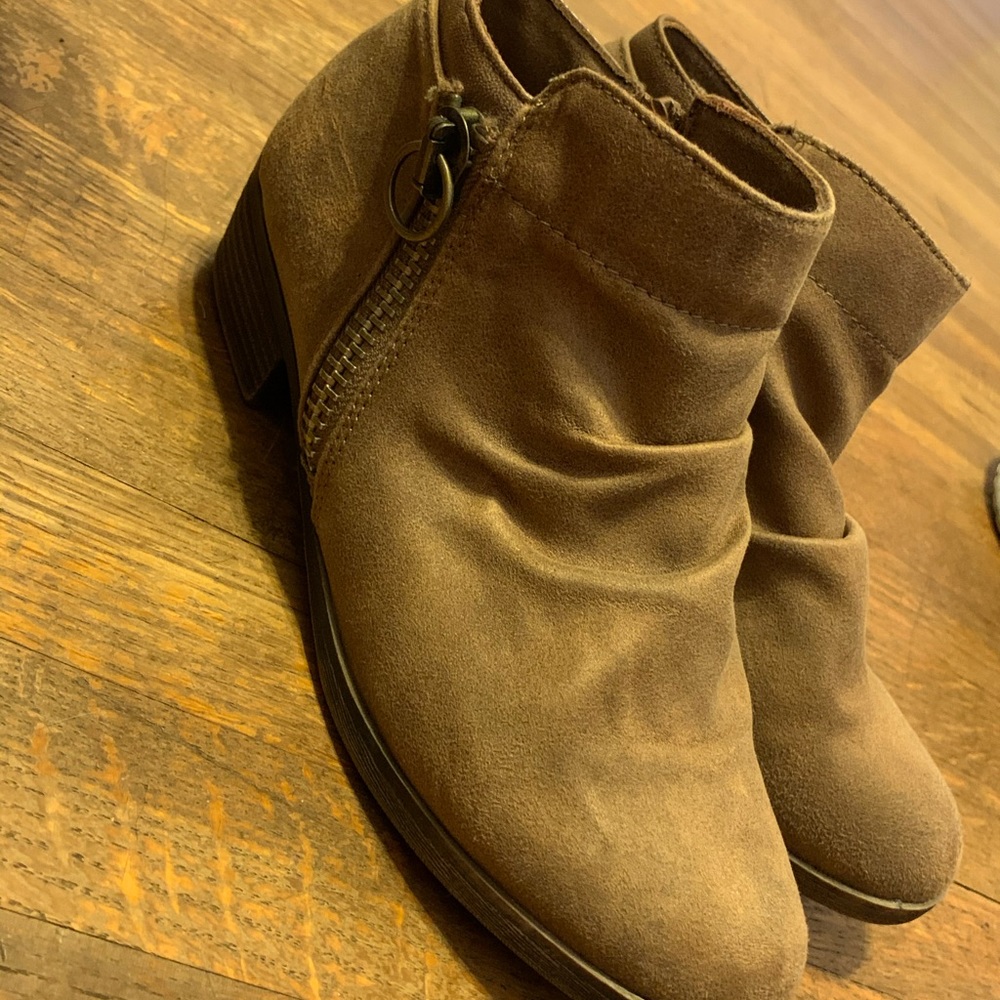 Brown booties